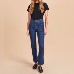 La Ligne Molly High Rise Dark Blue Jeans 26